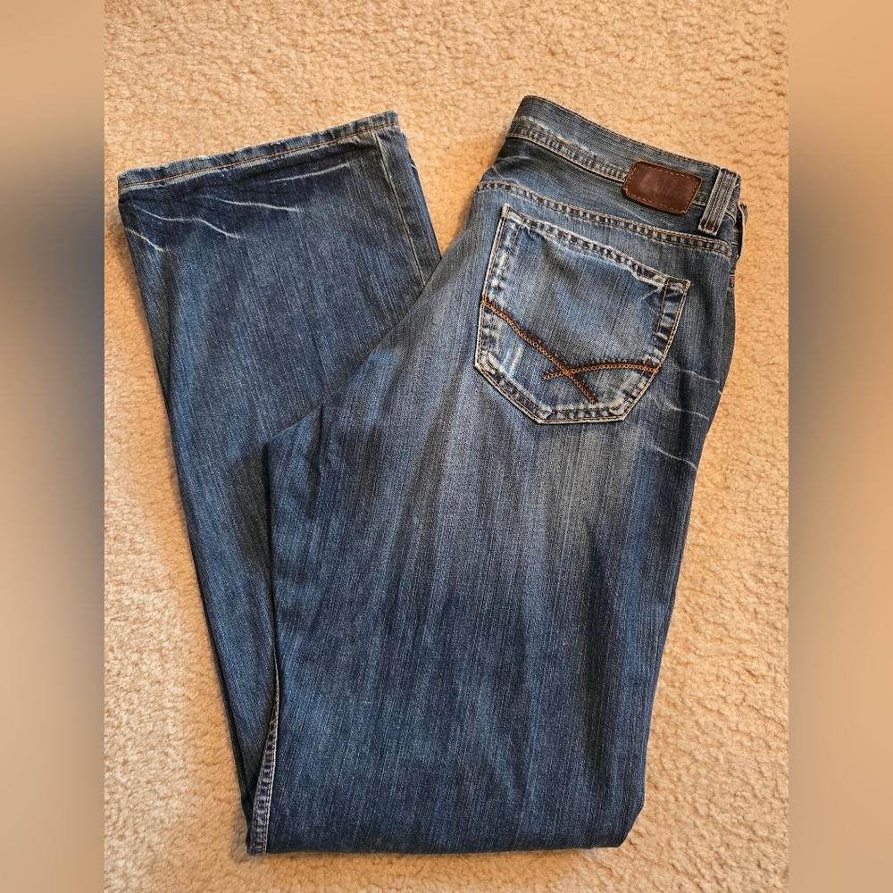 BKE Men's Straight Jeans - Dark Blue